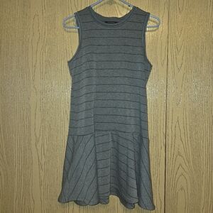 Banana Republic Gray Sleeveless Striped Sundress Sz S